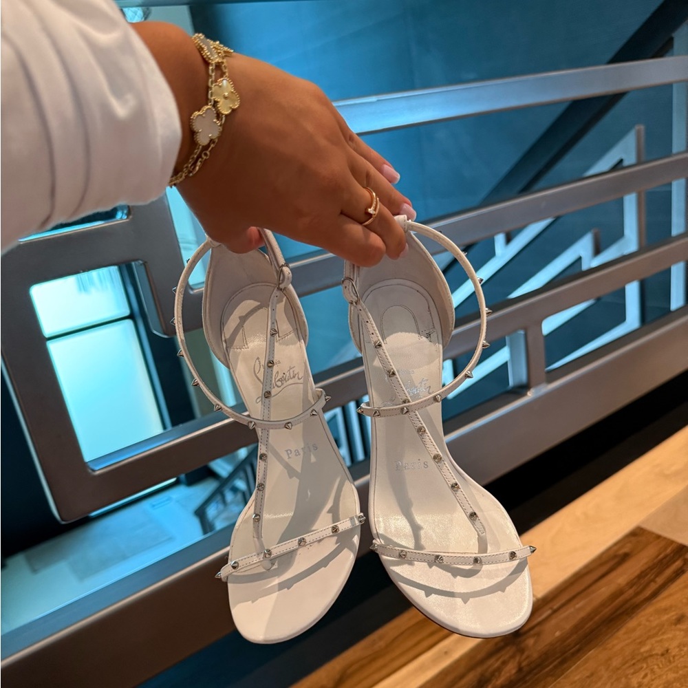 CHRISTIAN LOUBOUTIN SPIKES SANDALS